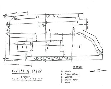 Plan de Georges Trouillet, tiré de Bollène, promenades archéologiques.