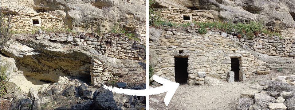 Reconstruction du mur de soutien de la grotte aux bêtes